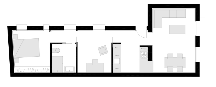 Apartamento de 50 m²