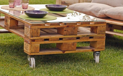 Muebles de jardín con palets